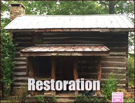 Historic Log Cabin Restoration  Nash County, North Carolina